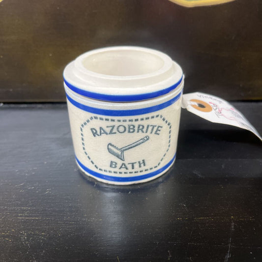 RAZOR BATH JAR, VINTAGE