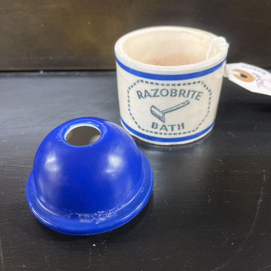 RAZOR BATH JAR, VINTAGE