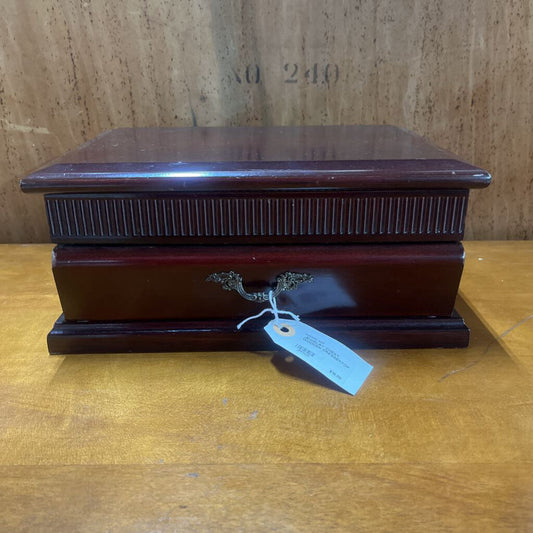 JEWELRY CHEST, WOODEN DRESSERTOP