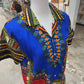 MEN'S BUTTON DOWN DASHIKI PRINT SHORT SLEEVE SHIRT