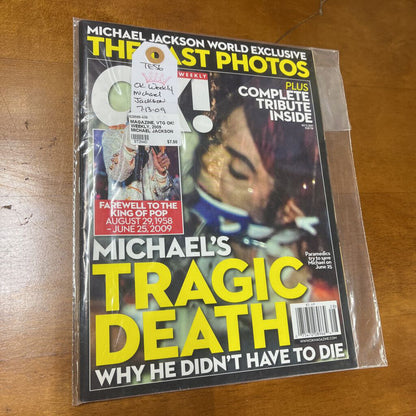MAGAZINE, VTG OK! WEEKLY, 2009 MICHAEL JACKSON