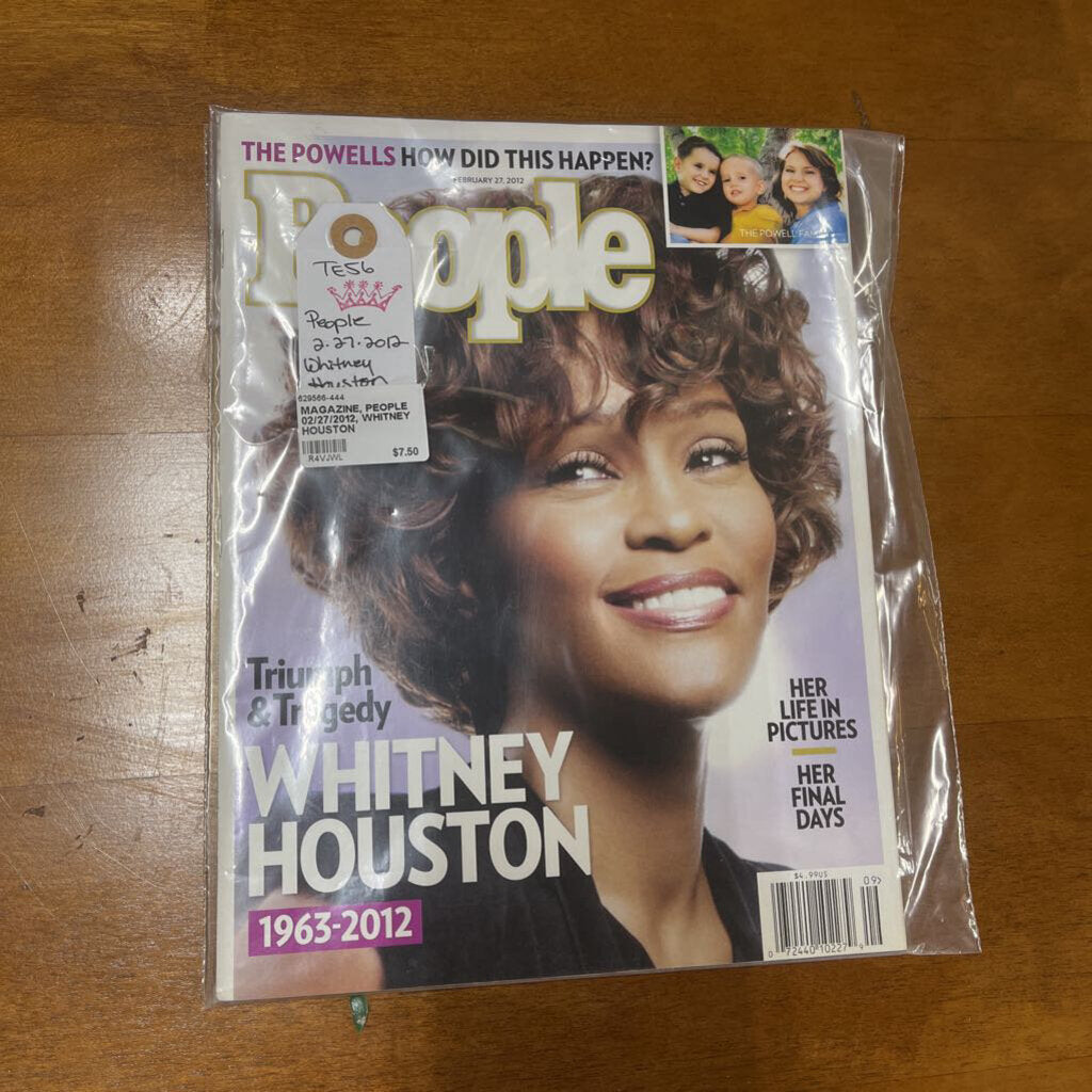 MAGAZINE, PEOPLE 02/27/2012, WHITNEY HOUSTON