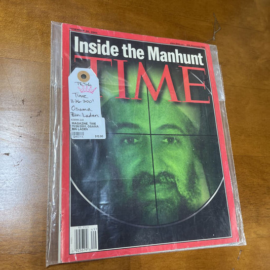 MAGAZINE, TIME 11/26/2001, OSAMA BIN LADEN