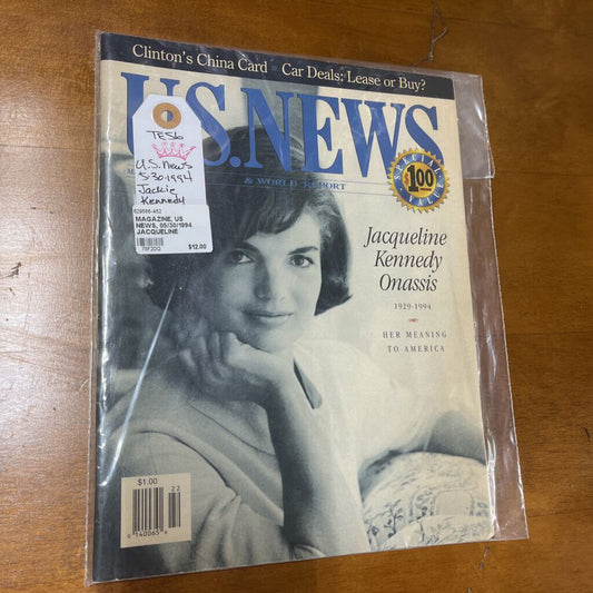 MAGAZINE, US NEWS, 05/30/1994 JACQUELINE KENNEDY