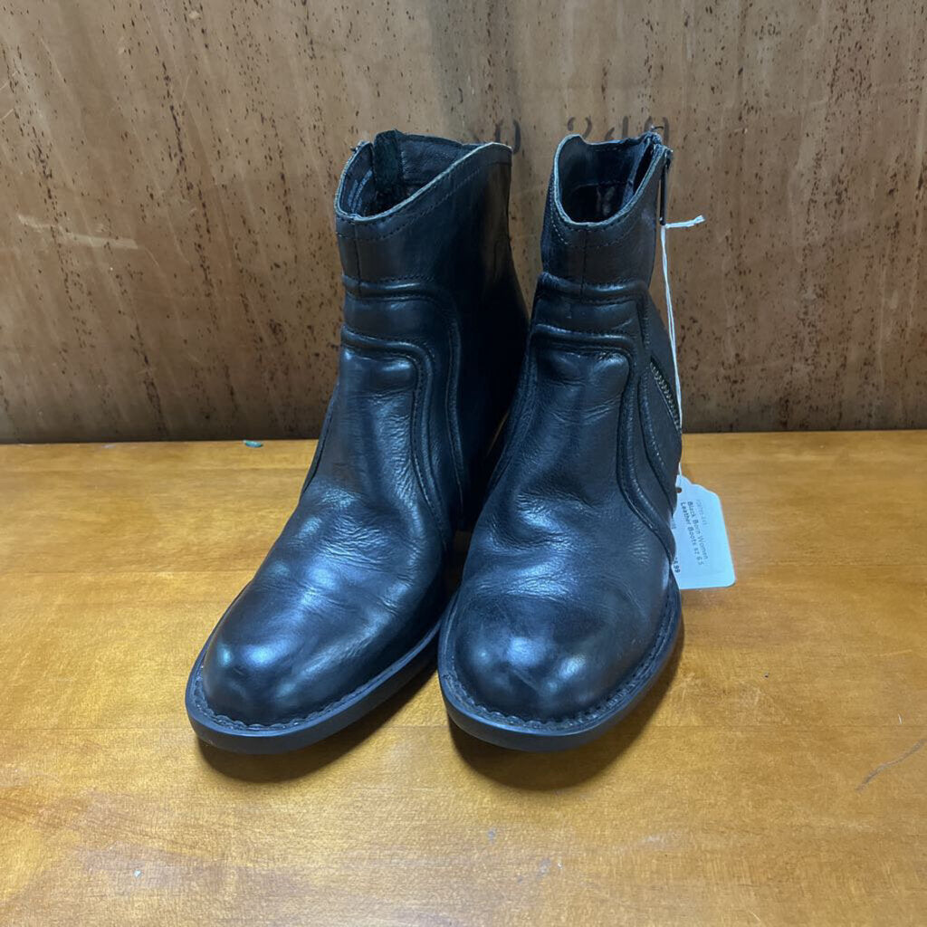 BLACK BORN WOMEN LEATHER BOOTS SZ 6.5