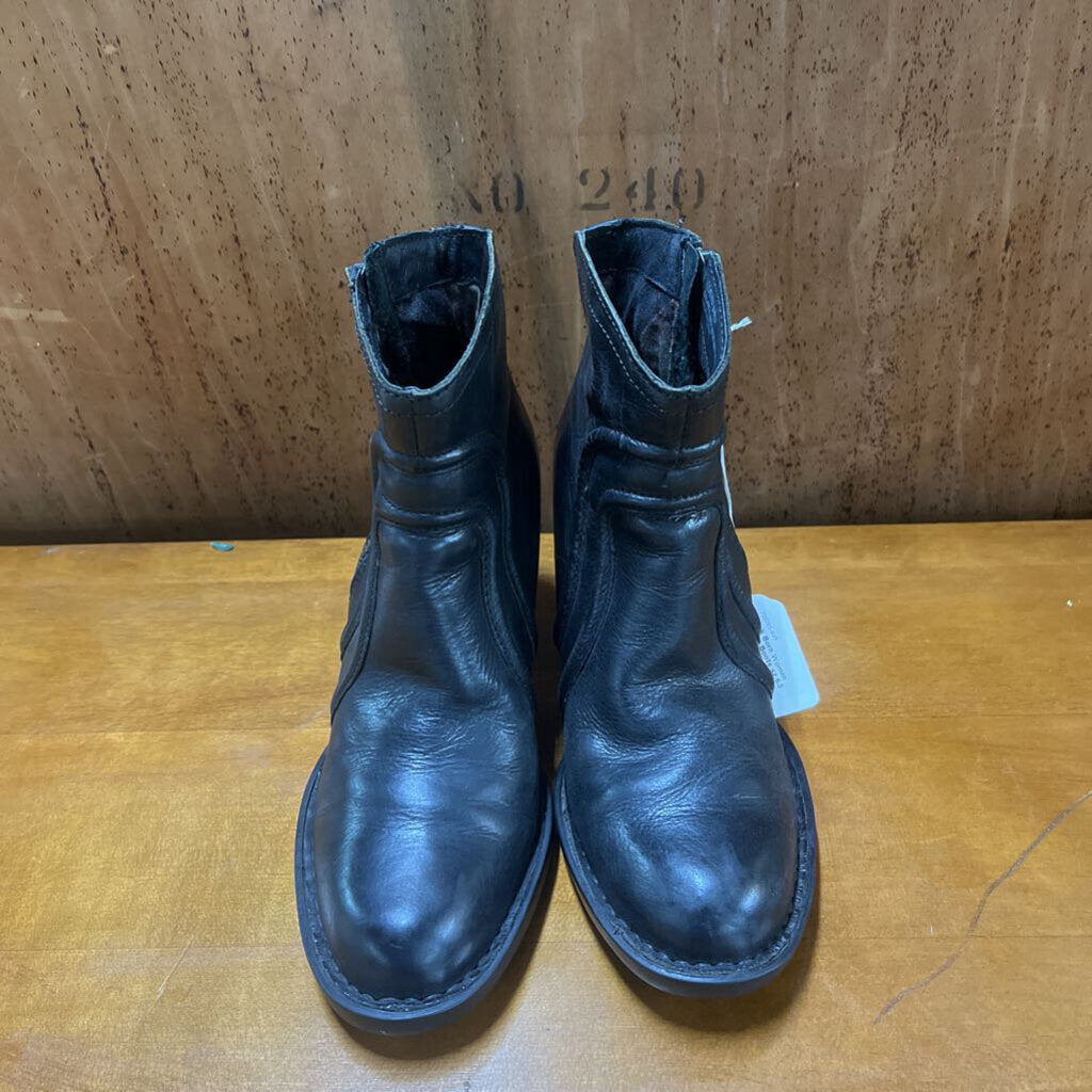 BLACK BORN WOMEN LEATHER BOOTS SZ 6.5