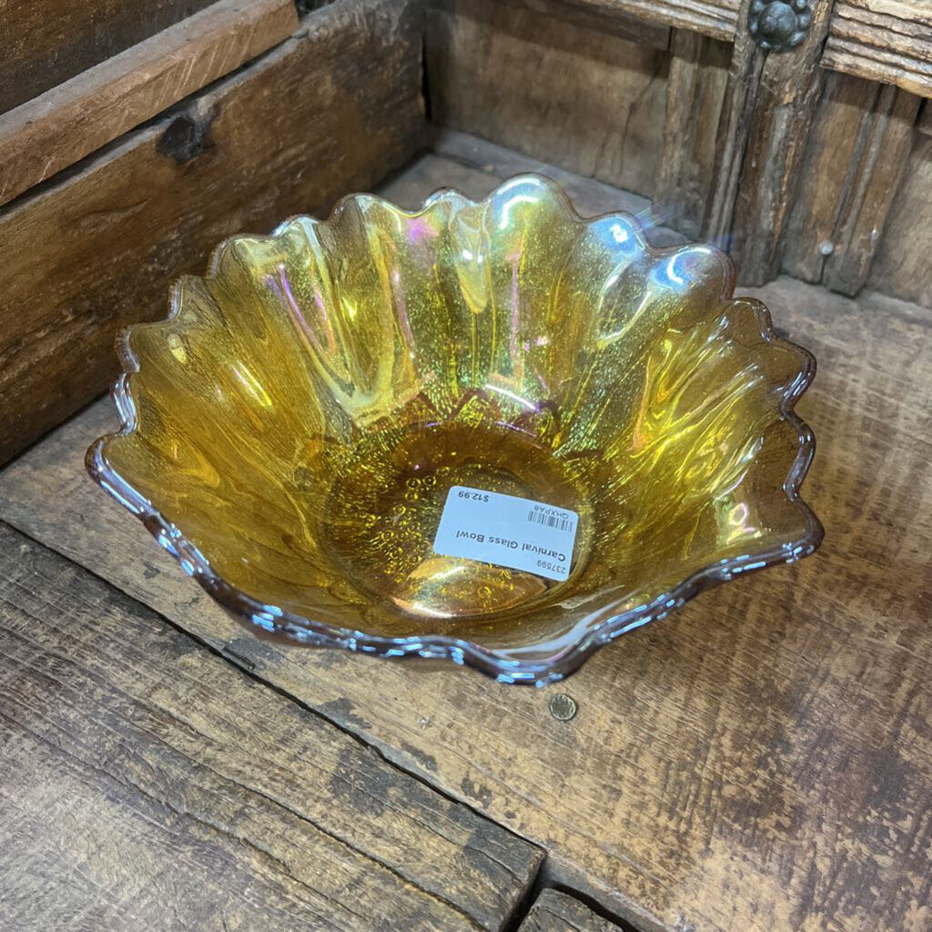 CARNIVAL GLASS BOWL