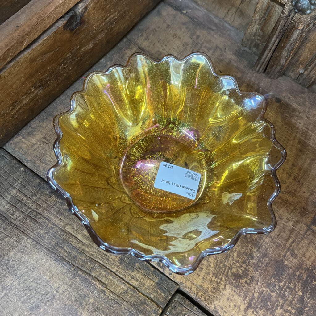 CARNIVAL GLASS BOWL