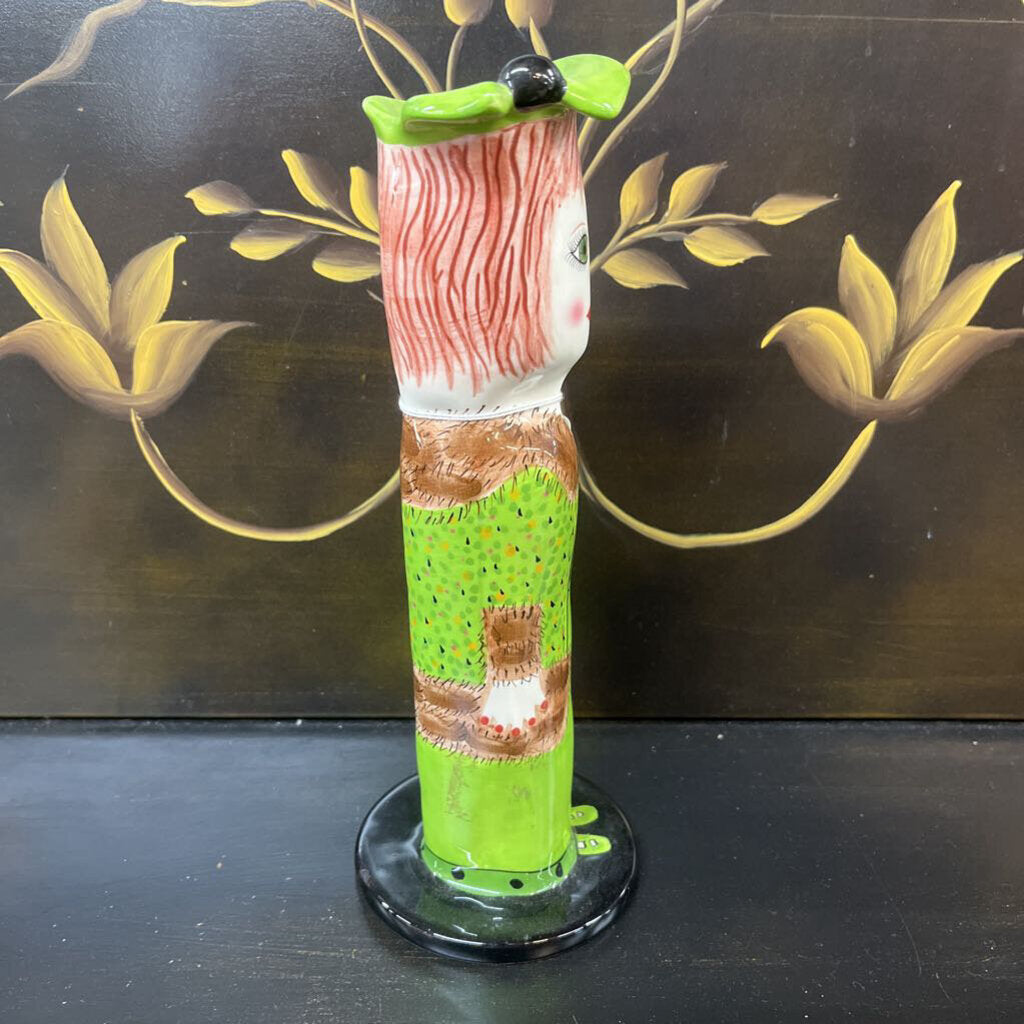 SUSAN PALEY GREEN LADY VASE
