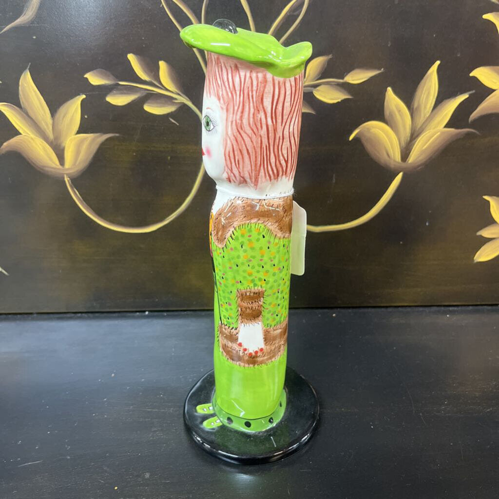 SUSAN PALEY GREEN LADY VASE