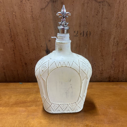 SHABBY CROWN ROYAL BOTTLE FLEUR D LES STOPPER