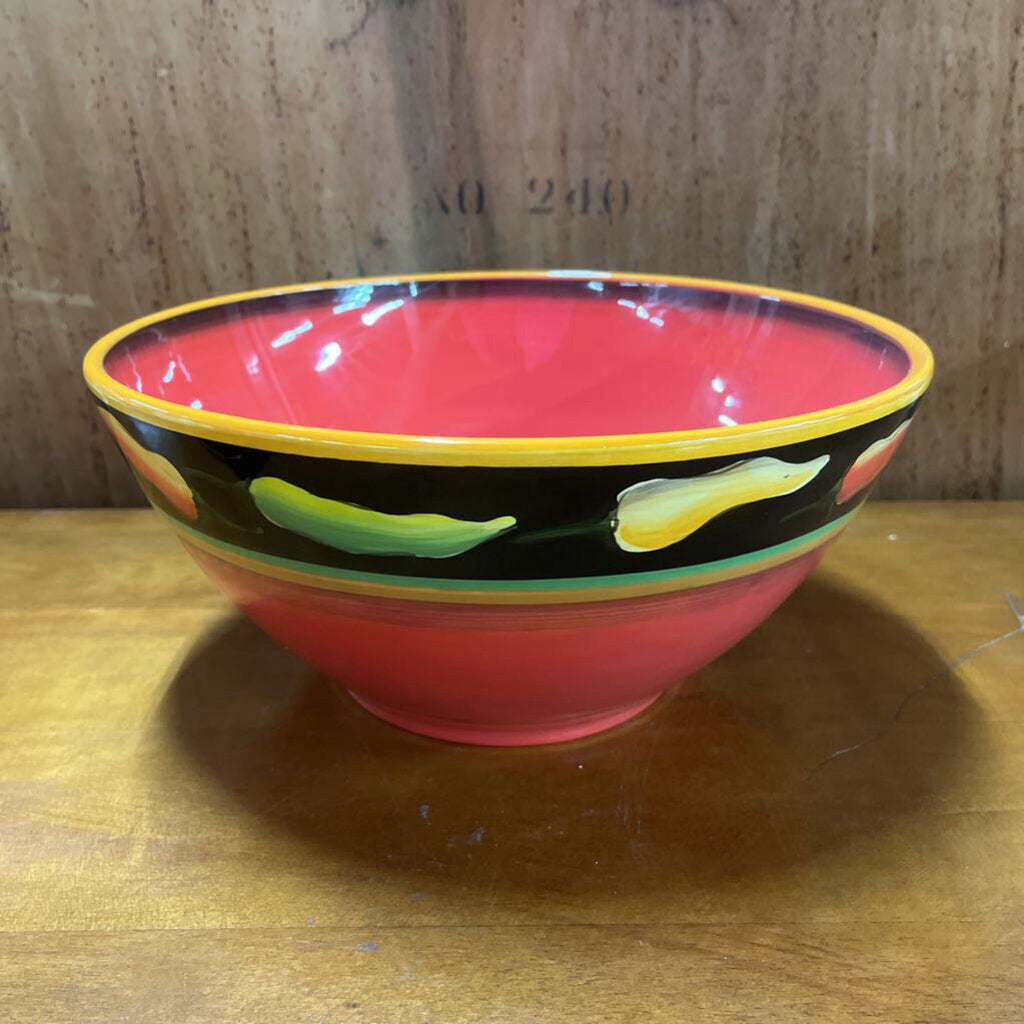 CLAY ART JALAPENO PEPPER BOWL