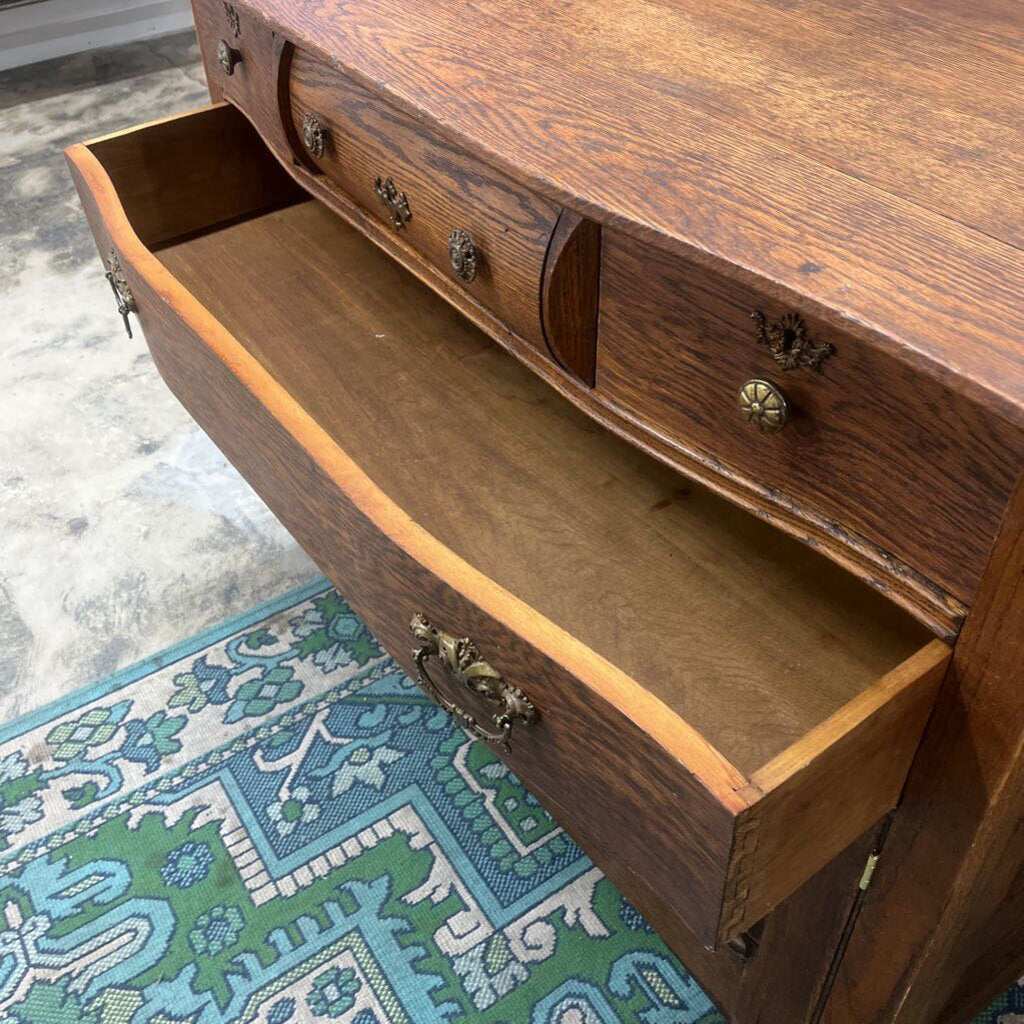 ANTIQUE TIGER OAK BUFFET