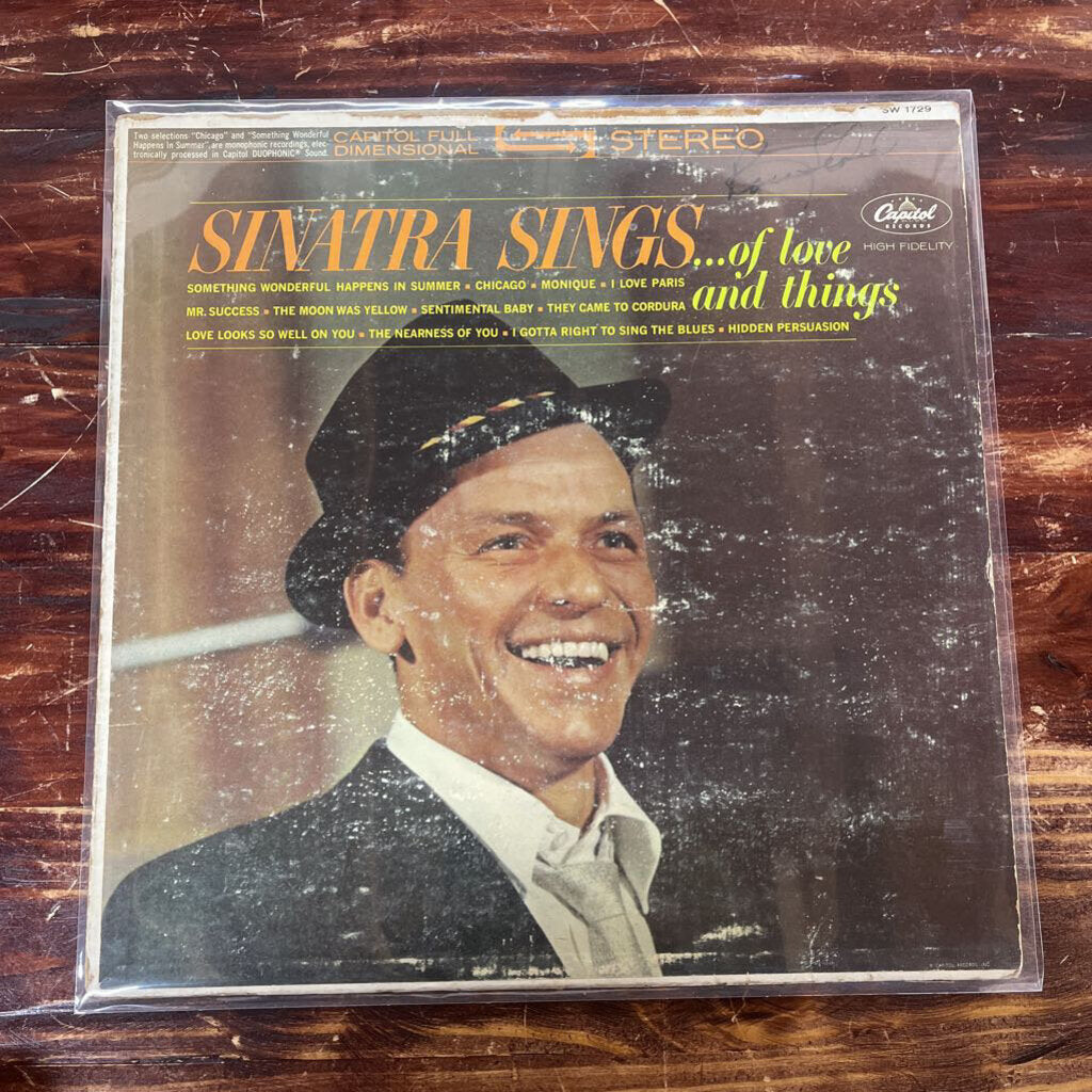 FRANK SINATRA - SINATRA SINGS OF LOVE AND THINGS