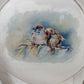 LOUIS XVI WHITE DISTRESSED CHAIR WITH BIRD DESIGN