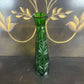 KELLY GREEN GLASS BUD VASE