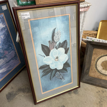 BARBARA LOUQUE MAGNOLIA FRAMED PRINT