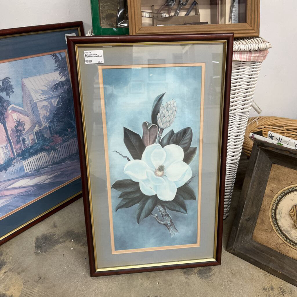 Barbara Louque Magnolia framed Print
