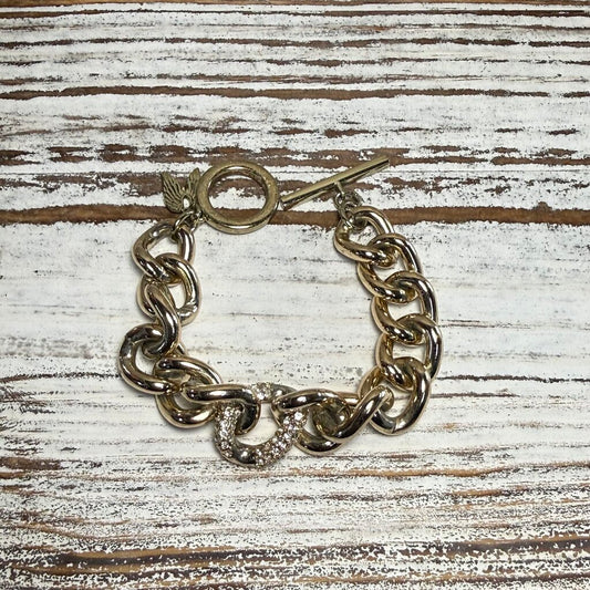 VICTORIA'S SECRET GOLDTONE LINK BRACELET