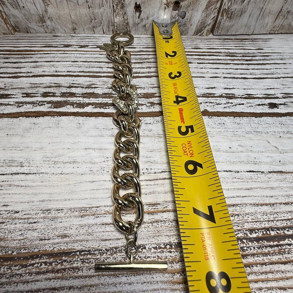 VICTORIA'S SECRET GOLDTONE LINK BRACELET