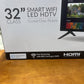 NEW IN BOX 32" SMART TV W/ REMOTE