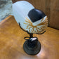 Art Glass Shell Accent Lamp on Stand