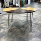 Vintage Modern Coffee Table - 2-Tone Wood, Folding Hairpin Legs