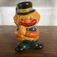 VINTAGE CERAMIC CLOWN BANK MADE IN TAIWAN