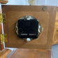 LIGHT WOOD CLOCK TOWER JEWELRY BOX AS IS