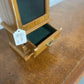 LIGHT WOOD CLOCK TOWER JEWELRY BOX AS IS
