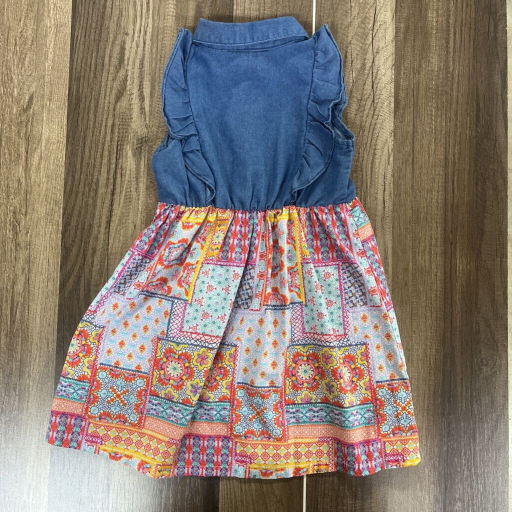 PENELOPE MACK MULTI COLOR 2 TONED DRESS SZ 3T