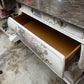 BOMBAY CHEST, 4 DRAWER, MARBLE TOP, FLORAL