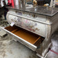 BOMBAY CHEST, 4 DRAWER, MARBLE TOP, FLORAL