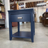 END TABLE - BLUE WITH DRAWER