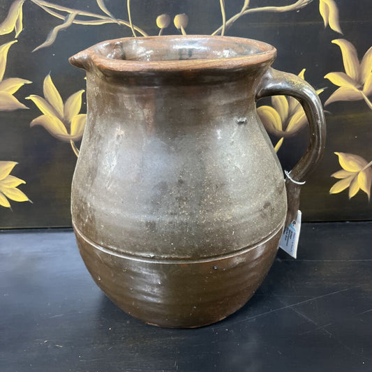 ANTIQUE 1800'SSTONEWARE PITCHER EWER