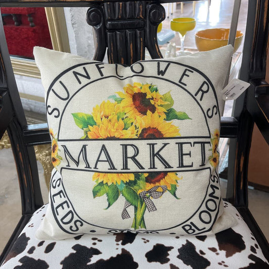 SUNFLOWER MARKET PILLOW