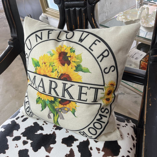 SUNFLOWER MARKET PILLOW