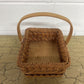 RECTANGLE REED BAMBOO BASKET W/HANDLE