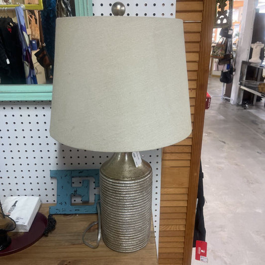 SILVER TABLE LAMP