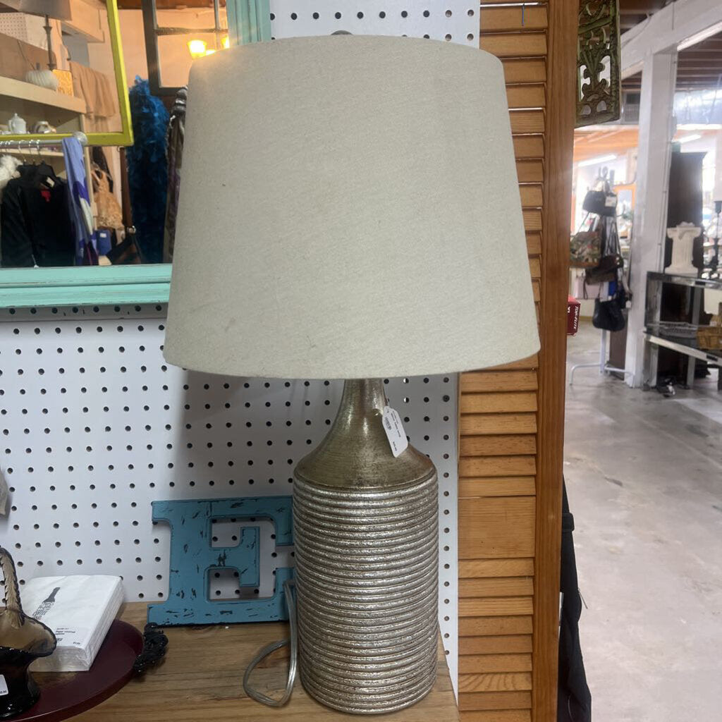 SILVER TABLE LAMP