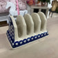 POLISH POTTERY TOAST HOLDER OR MAIL SORTER