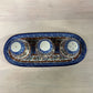 POLISH POTTERY S&P, TOOTH PICK OR SPICE HOLDER & TRAY