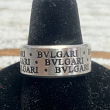 STAINLESS STEEL BVLGARI ENGRAVED BAND