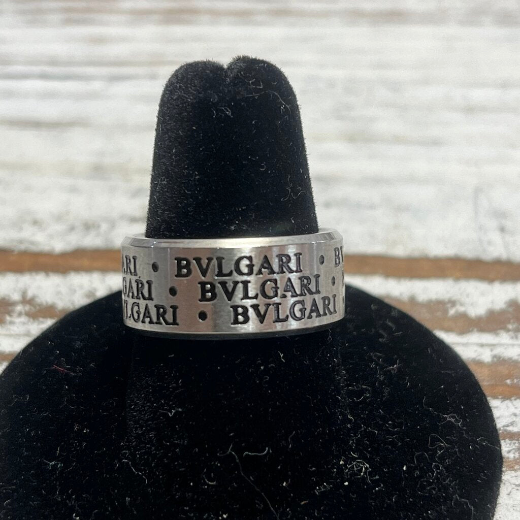 STAINLESS STEEL BVLGARI ENGRAVED BAND