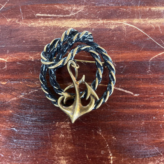 MJENT ANCHOR BROOCH