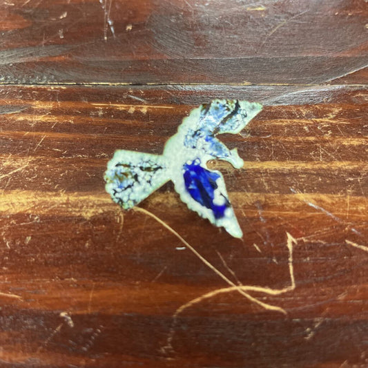 VTG ENAMEL ON COPPER PEACE DOVE BROOCH