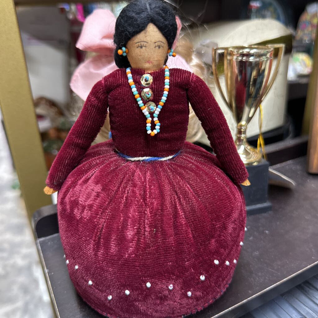 Antique Pin Cushion - Native American Navajo Doll
