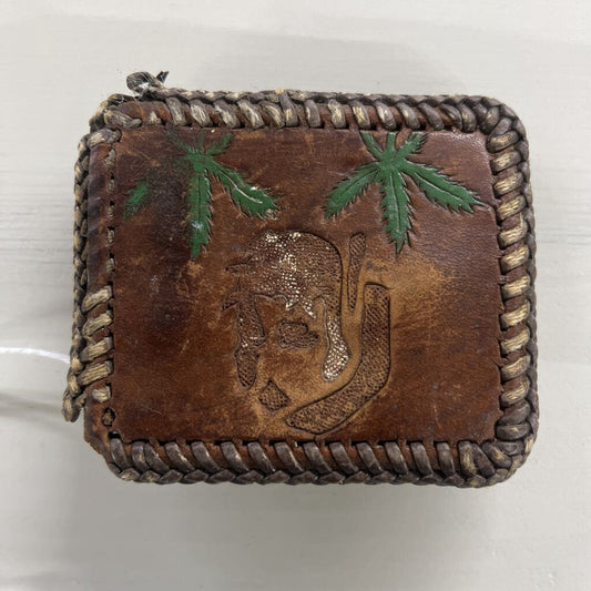 HANDMADE LEATHER MARIJUANA BELT BUCKLE