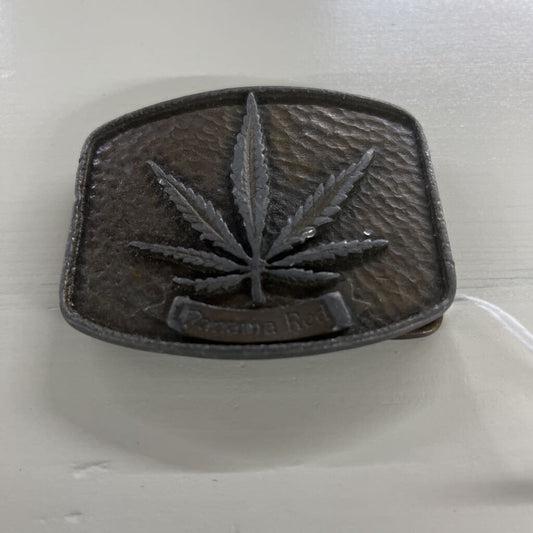 1970S HALL OF FAME MARIJUANA BELT BUCKLE