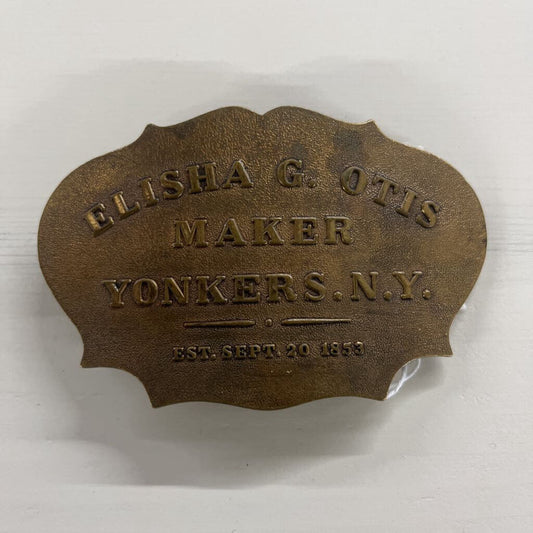 ELISHA G OTIS ELEVATOR CO MAKER YONKERS TECH REPAIRMAN BELT BUCKLE